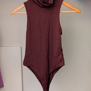 Zara Deep Burgundy Bodysuit